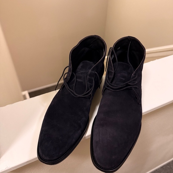 Suitsupply Blue Suede Chukka Boots - Picture 2 of 4